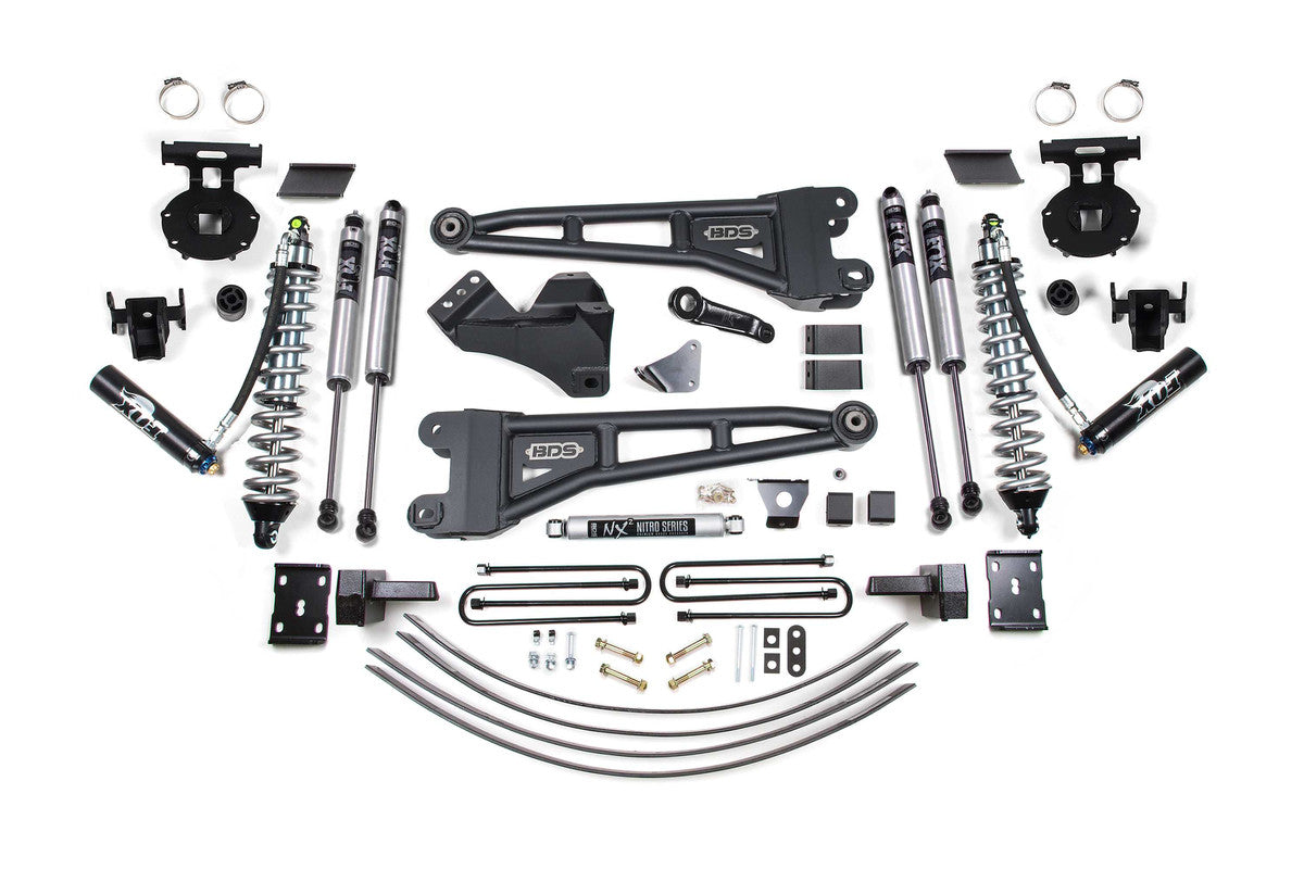 6 INCH LIFT KIT W/ RADIUS ARM - FOX 2.5 COIL-OVER CONVERSION - FORD F250/F350 SUPER DUTY (05-07) 4WD - DIESEL