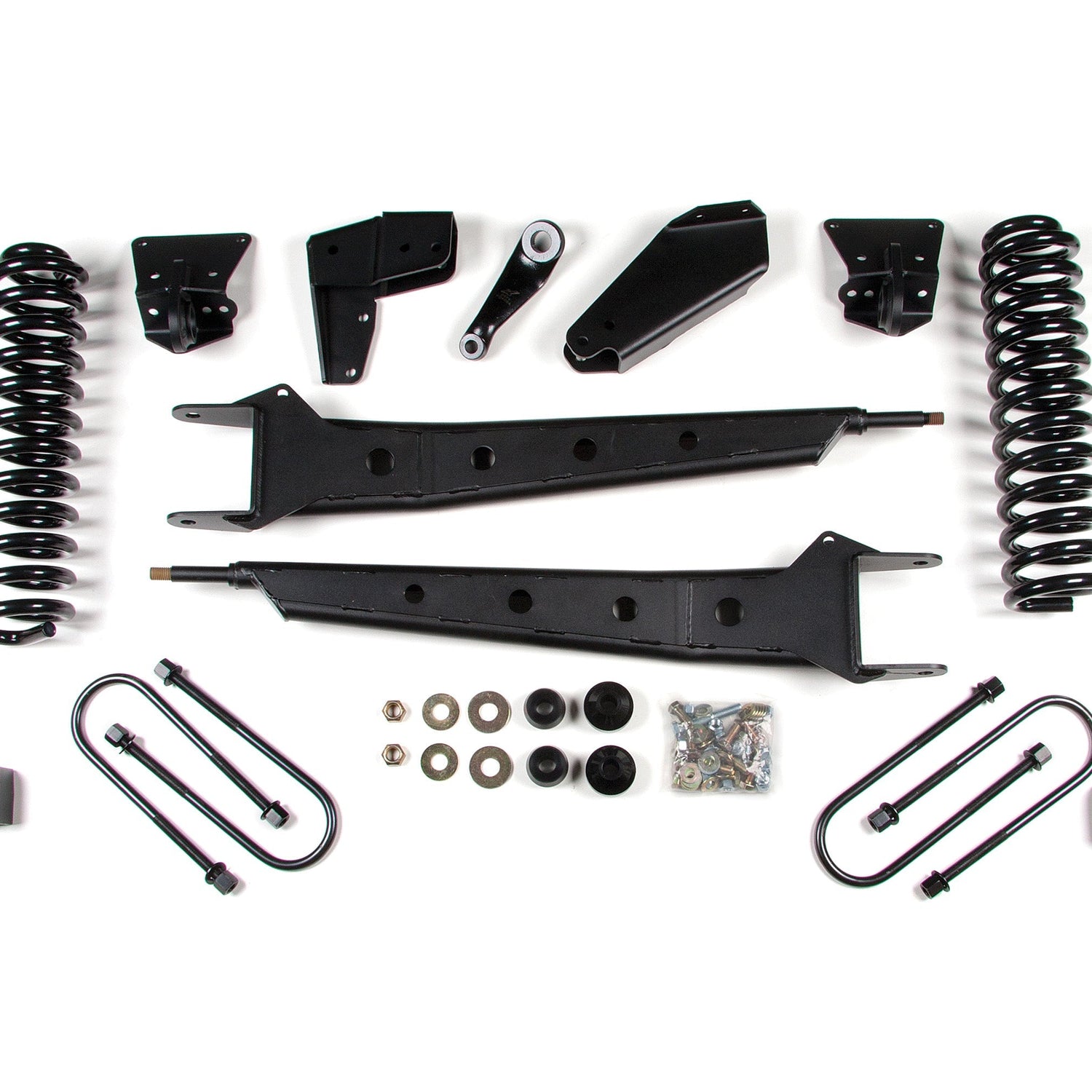 4-Inch Lift Kit w/ Radius Arm for 1980-1996 Ford F-100/F-150 4WD - Dual Add A Leaf Kit
