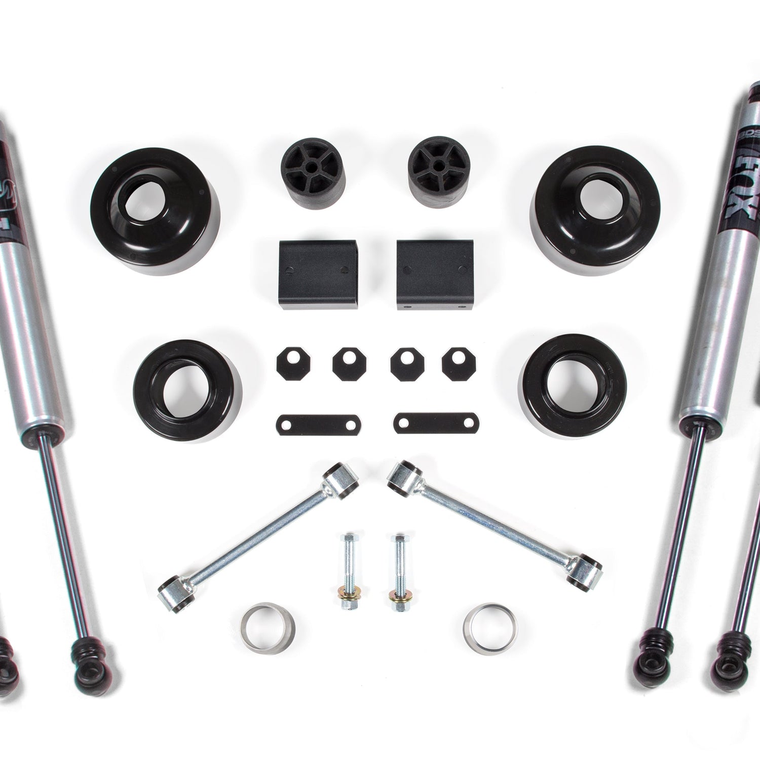 2-Inch Lift Kit - Coil Spacer for 2012-2018 Jeep Wrangler JK 2-Door - FOX 2.0 Performance Series