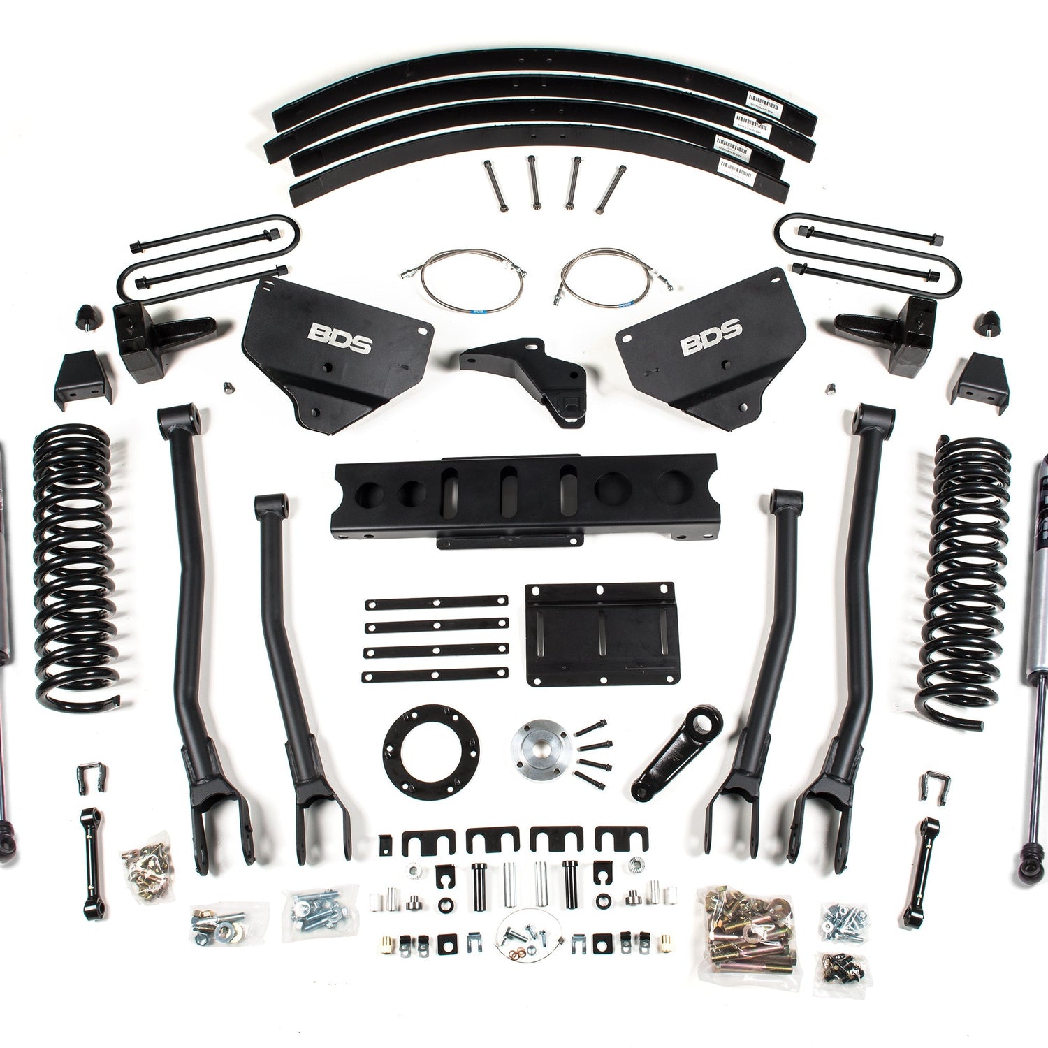 8-Inch lift Kit w/ 4-Link for 2013-2018 Dodge Ram 3500 4WD Diesel - Leaf Springs