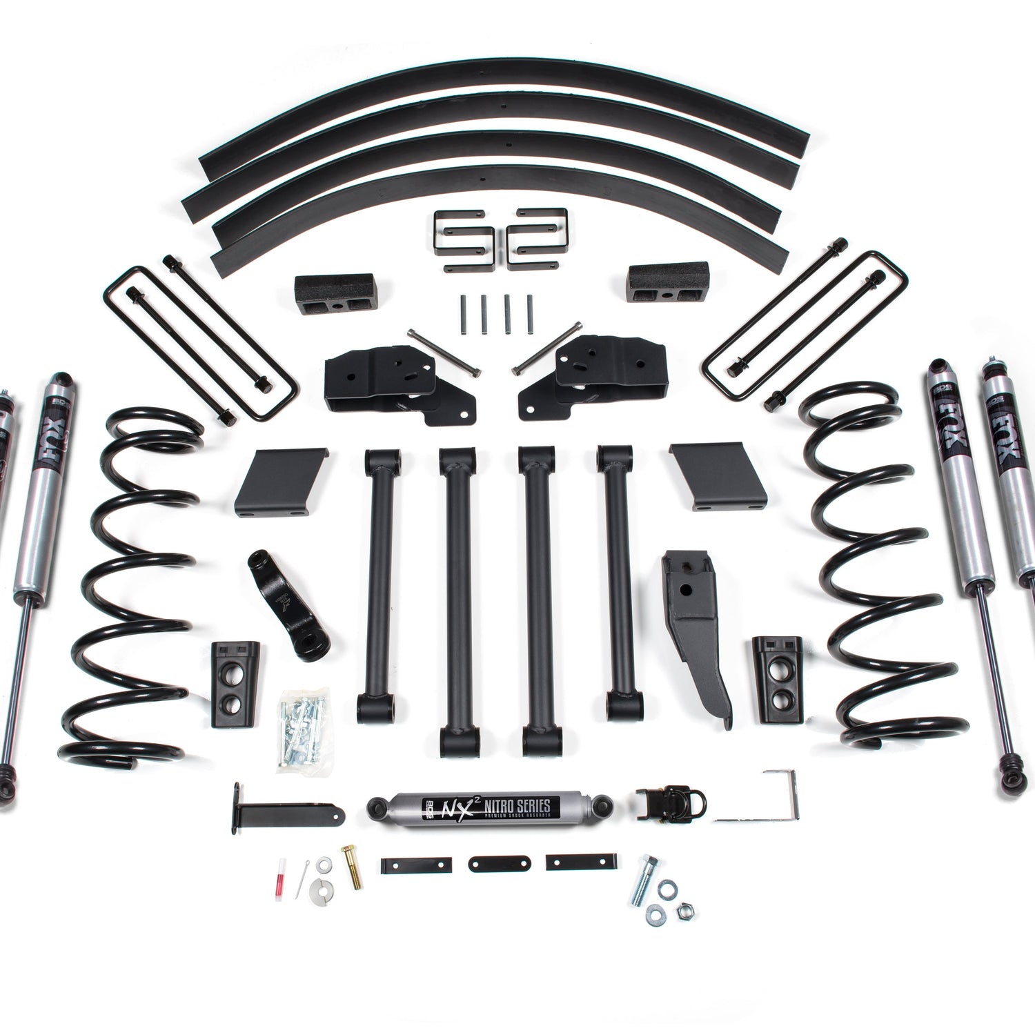 4.5-Inch Lift Kit for 1994-1999 Dodge Ram 2500/3500 4WD - Leaf Springs