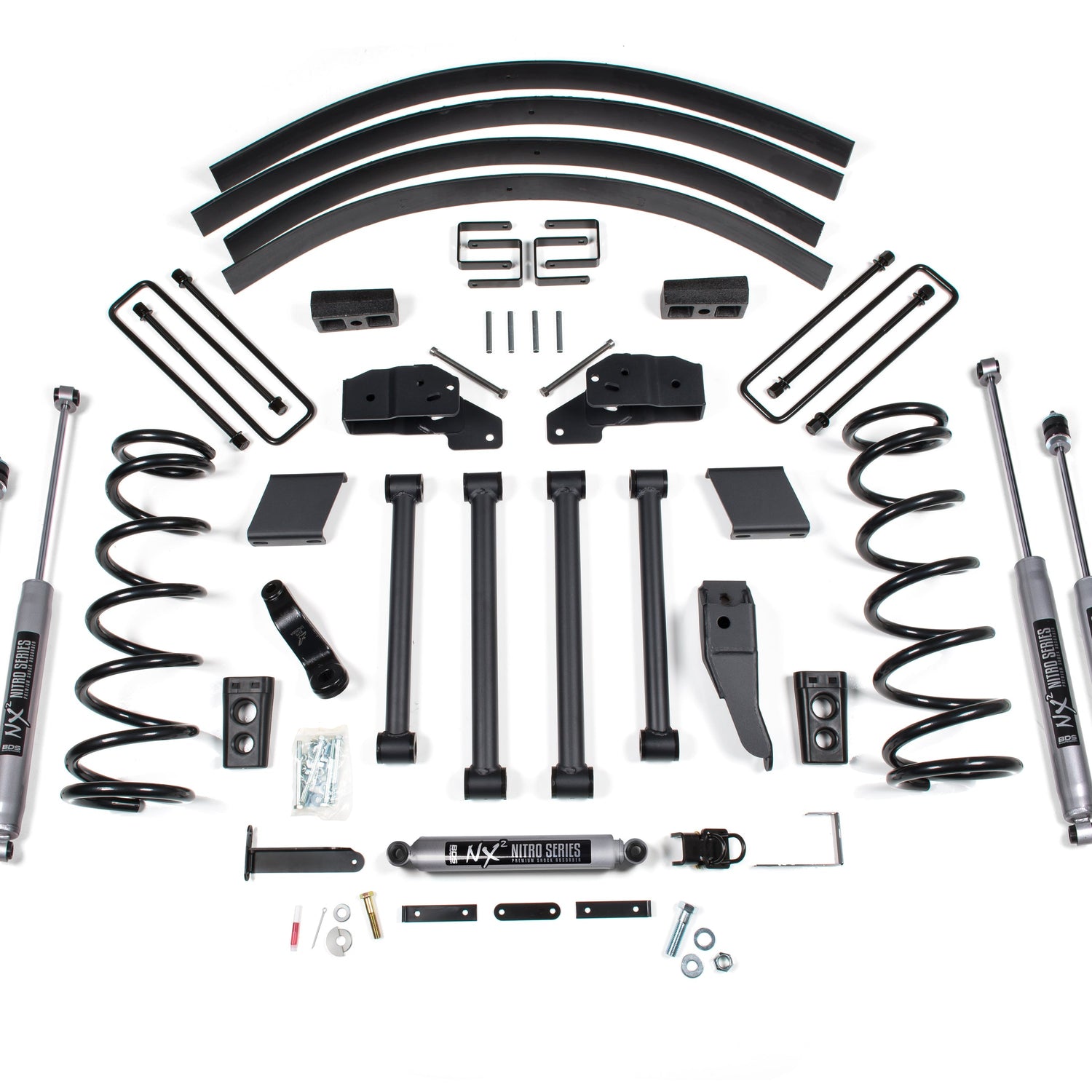 5-Inch Lift Kit for 2000-2002 Dodge Ram 2500/3500 4WD - Block Kit Without Factory Overload
