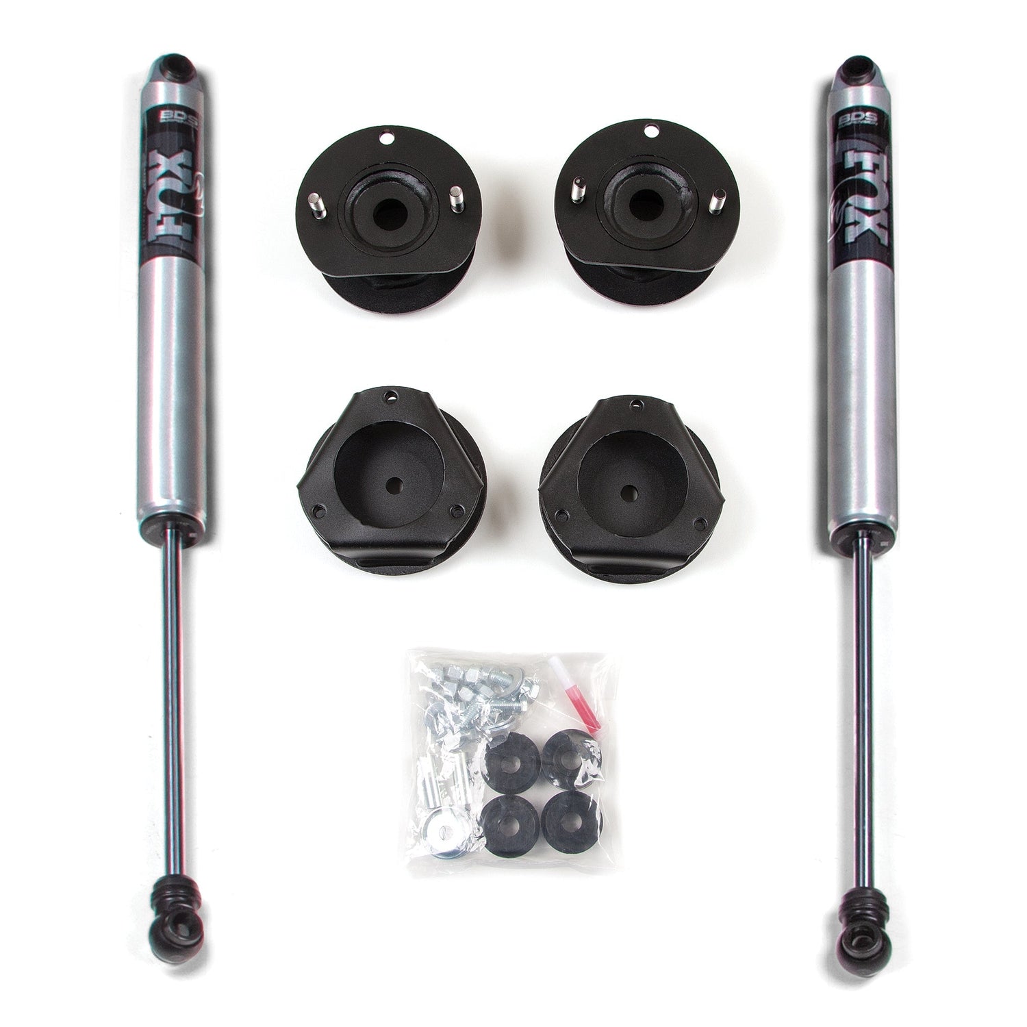 2-Inch Lift Kit for 2002-2009 Chevy Trailblazer + GMC Envoy - FOX 2.0 Performance Series