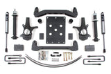 6-Inch Lift Kit for 2007-2013 Chevy Silverado + GMC Sierra 1500 2WD - 5 Inch Block Kit and Add-A-Leaf