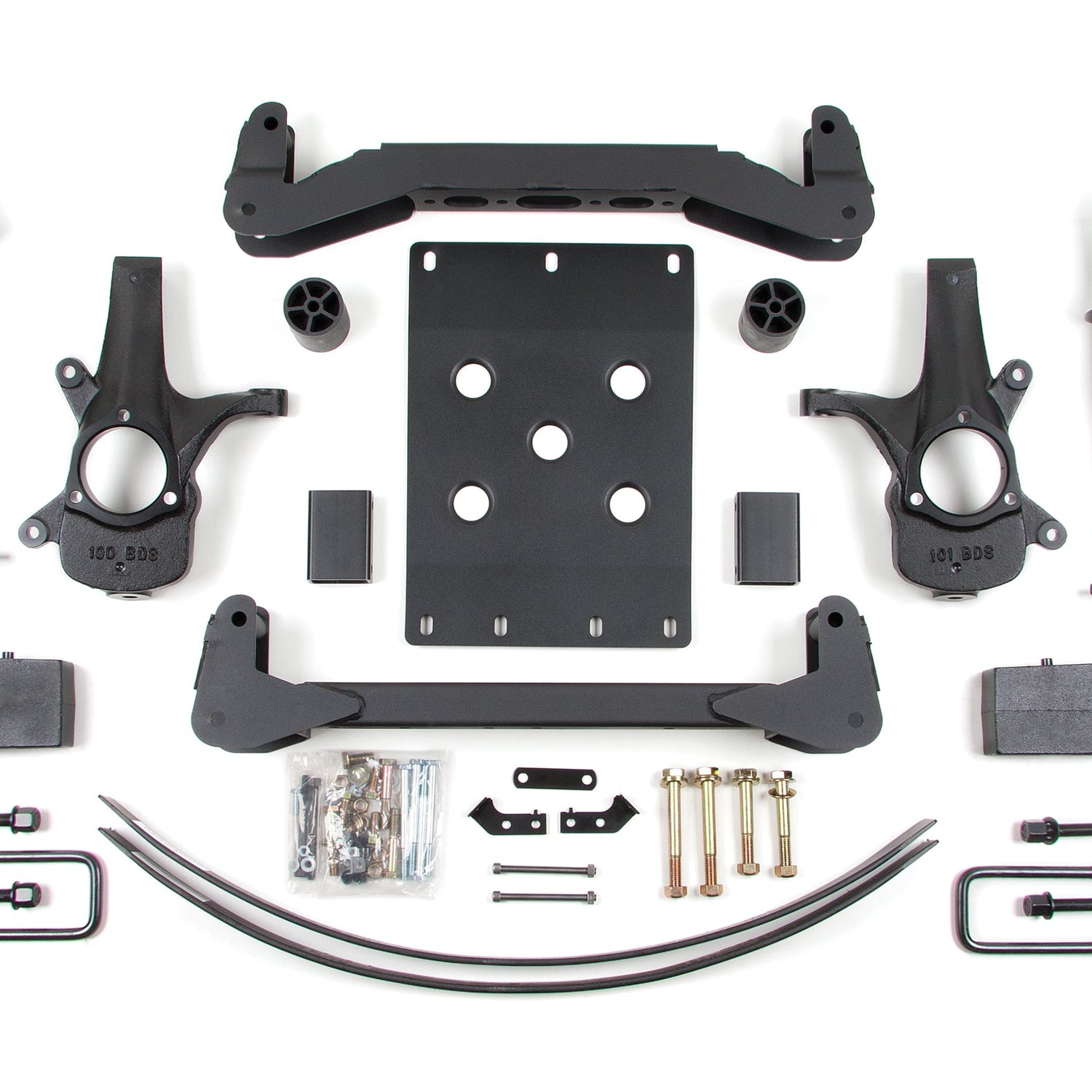 6-Inch Lift Kit for 2007-2013 Chevy Silverado + GMC Sierra 1500 2WD - Leaf Springs