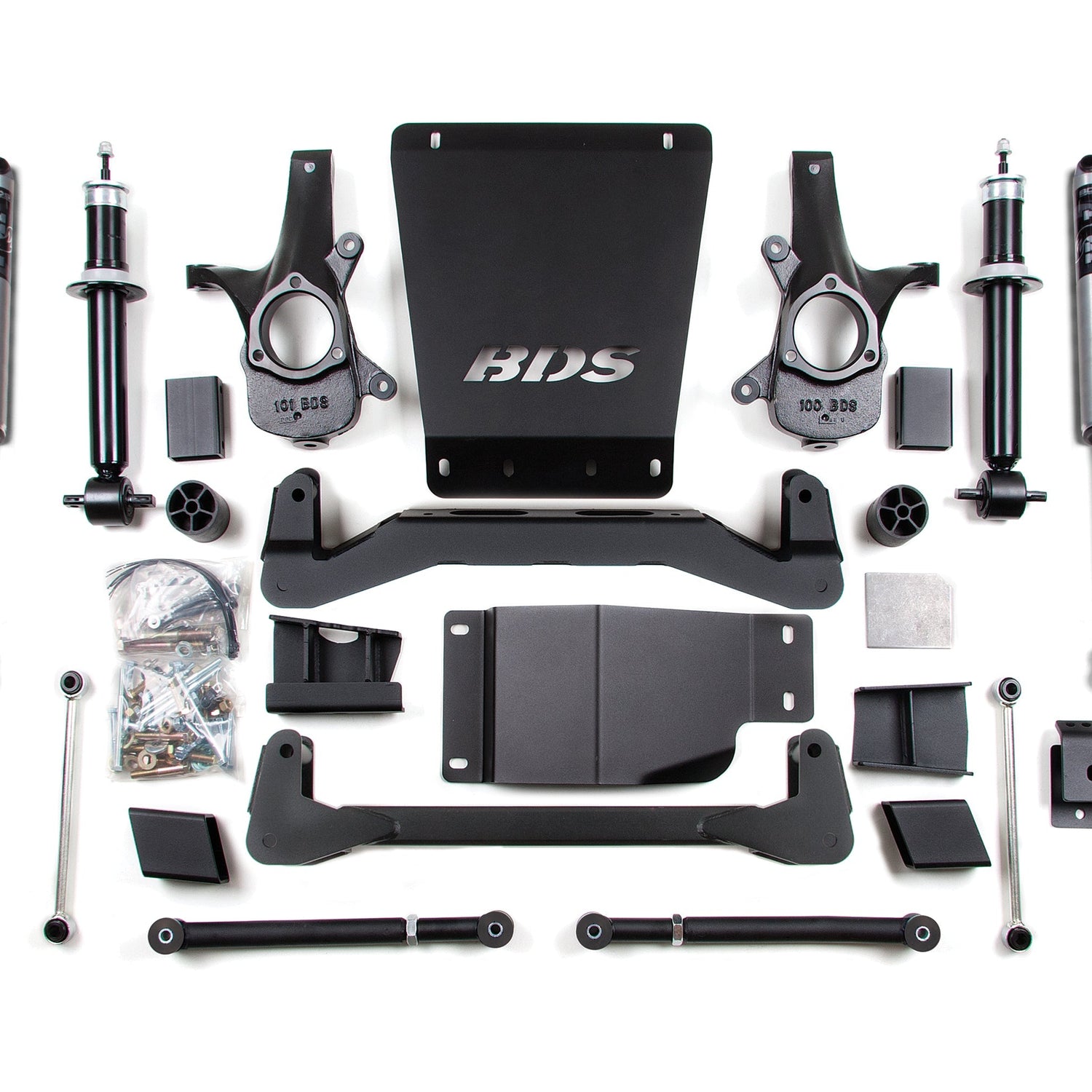 6-Inch Lift Kit for 2007-2014 Chevy/GMC Avalanche +Surburban + Tahoe + Yukon 1500 4WD - NX2 Nitro Series
