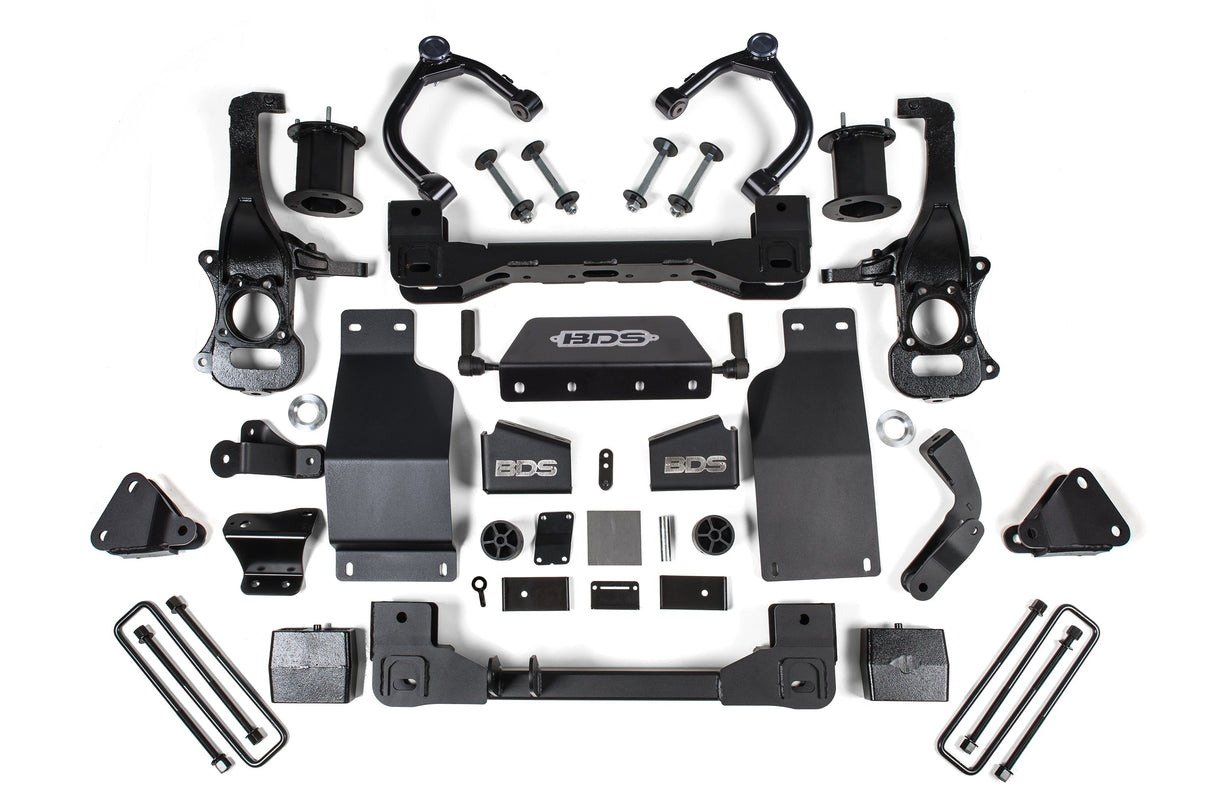 BDS 6-Inch Lift Kit - Adaptive Ride Control Only for 2019-2024 Chevy Silverado High Country + GMC Denali 1500 4WD Diesel