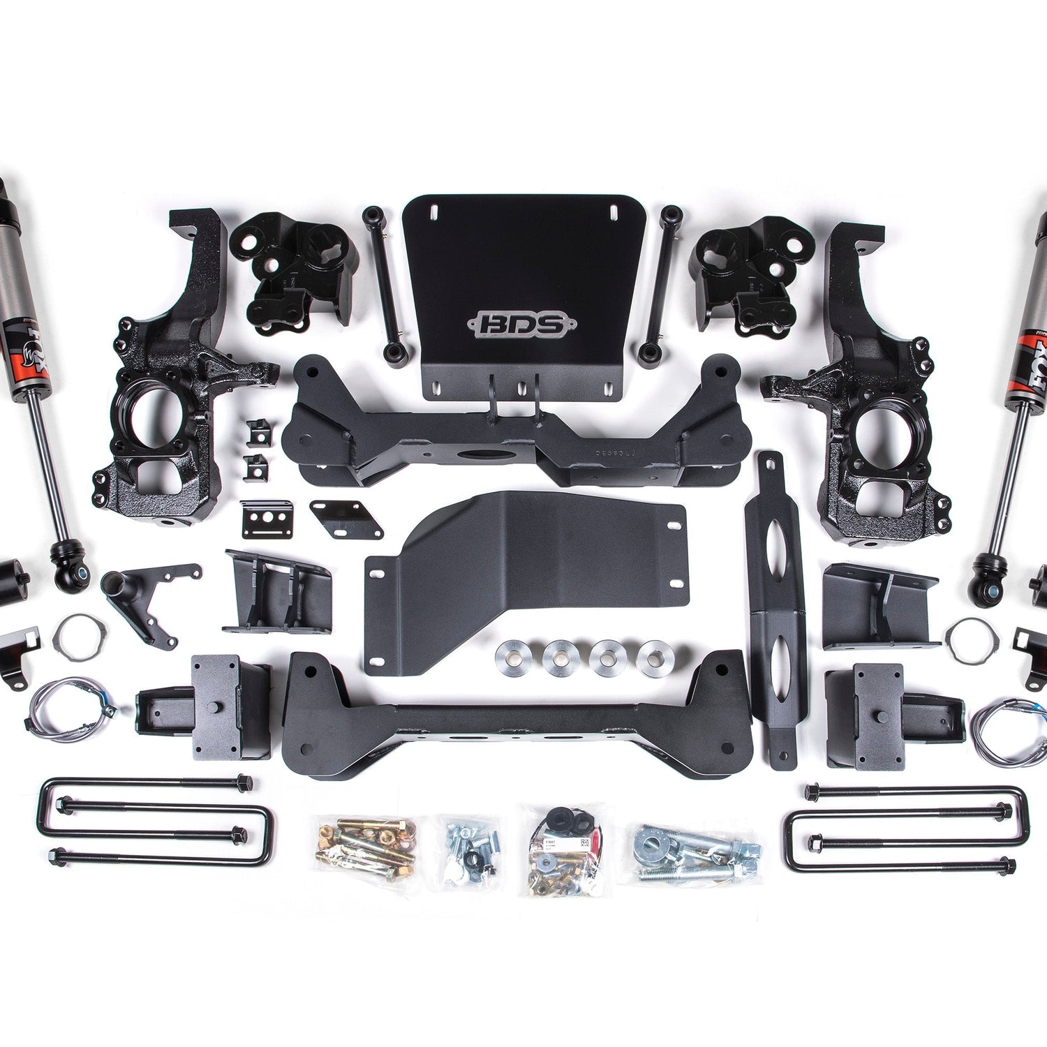 5-Inch Lift Kit - FOX Performance Elite for 20202-2024 Chevy Silverado + GMC Sierra 2500HD/3500HD 4WD - 5 Inch Block Kit Without Overload