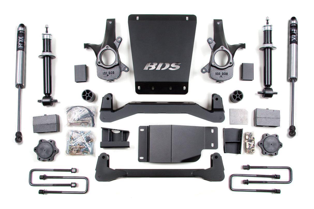 4-Inch Lift Kit for 2007-2013 Chevy Silverado + GMC Sierra 1500 4WD - 5 Inch Block Kit