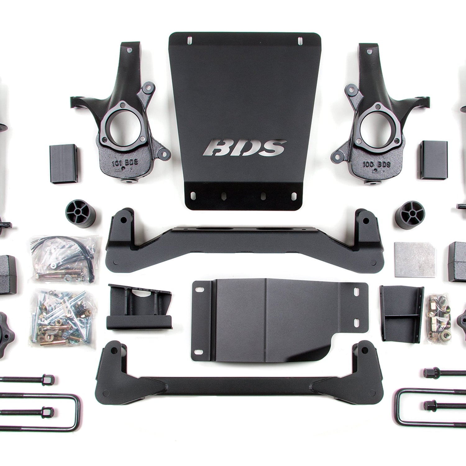 4-Inch Lift Kit for 2007-2013 Chevy Silverado + GMC Sierra 1500 4WD - Leaf Springs