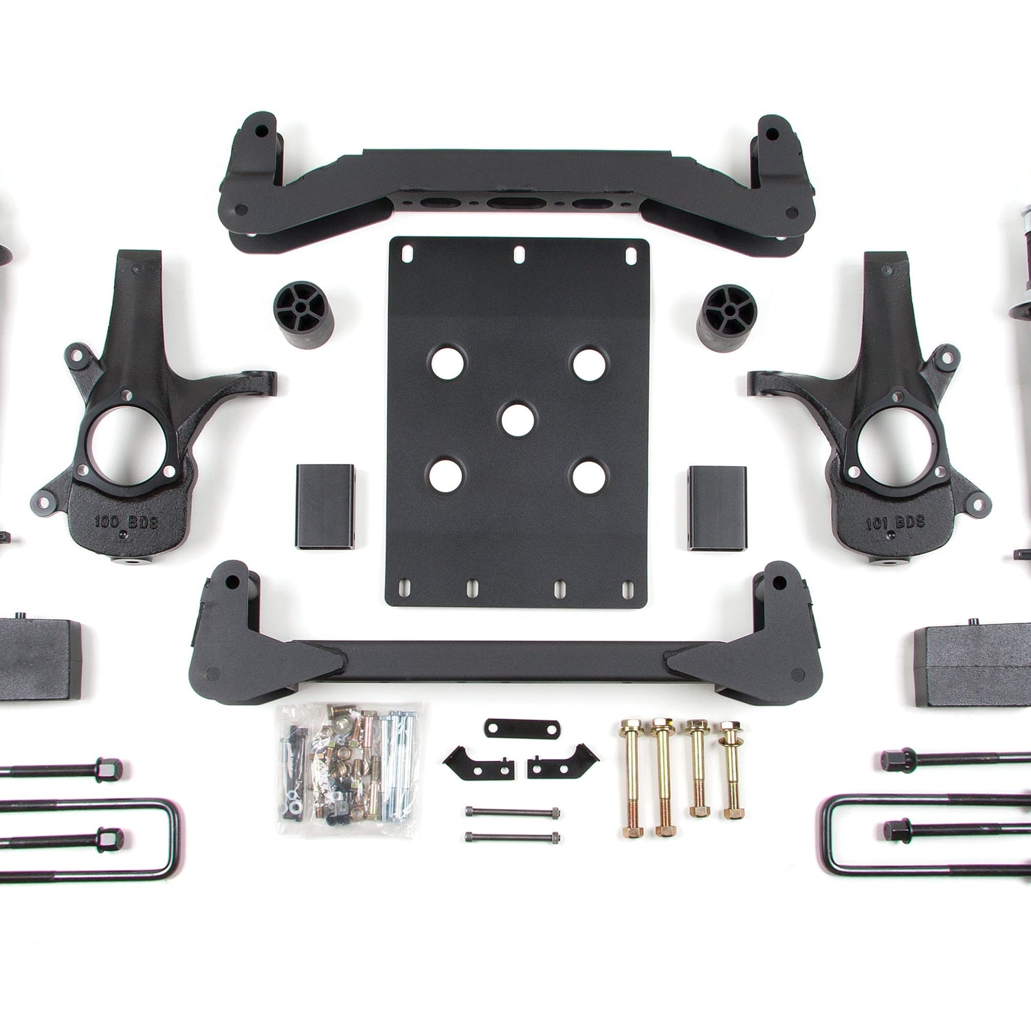 4-Inch Lift Kit for 2007-2013 Chevy Silverado + GMC Sierra 1500 2WD - 5 Inch Block Kit