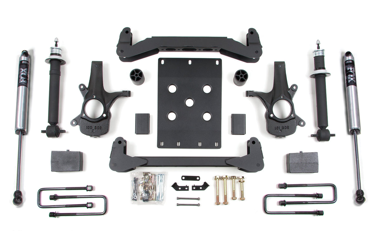 4-Inch Lift Kit for 2007-2013 Chevy Silverado + GMC Sierra 1500 2WD - 5 Inch Block Kit