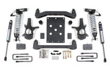 4-Inch Lift Kit - FOX 2.5 Coil-Over for 2007-2013 Chevy Silverado + GMC Sierra 1500 2WD - FOX 2.5 Coil-Overs with DSC Adjuster