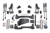 4.5-Inch Lift Kit for 2001-2010 Chevy Silverado + GMC Sierra 2500HD/3500 SRW 4WD - Narrow Track Knuckle