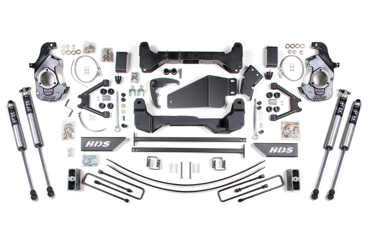 6-Lug 6-Inch Lift Kit for 1988-1998 Chevy/GMC 1500/2500 4WD - Leaf Springs