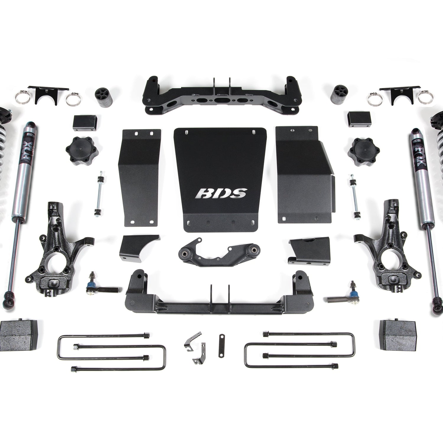 6-Inch Lift Kit - FOX 2.5 Coil-Over for 2014-2018 Chevy Silverado + GMC Sierra 1500 4WD - Cast Steel