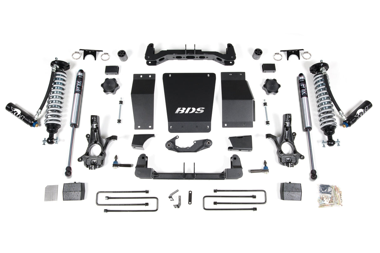 6-Inch Lift Kit - FOX 2.5 Coil-Over for 2014-2018 Chevy Silverado + GMC Sierra 1500 4WD - Cast Steel