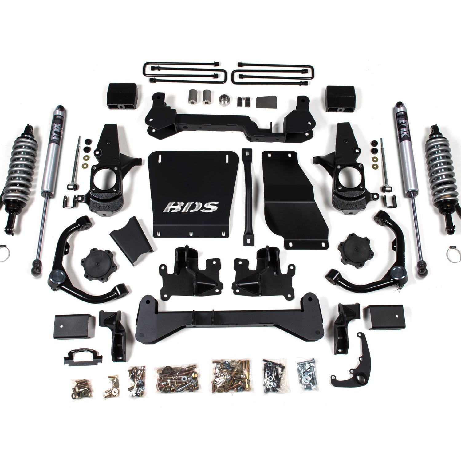 6.5-Inch Lift Kit - FOX 2.5 Coil-Over Conversion for 2001-2010 Chevy Silverado + GMC Sierra 2500HD/3500HD Diesel - Block Kit