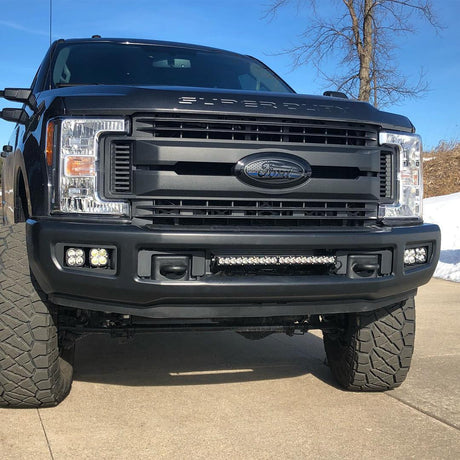 KD Fabworks 2017-2019 Ford Super Duty F-250/F-350 Dual Rigid D-Series/Baja Design Squadron Mounts