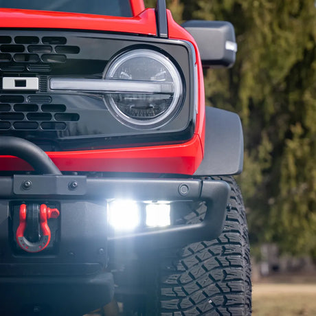 Borne Off-Road 2021+ Ford Bronco Direct Fit Pods - Modular Bumper - Kit of 4 - Fog - Up