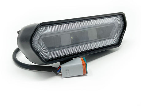 KD Fabworks Spare Tire Carrier License Plate Mount - Fits RIGID CHASE style lights