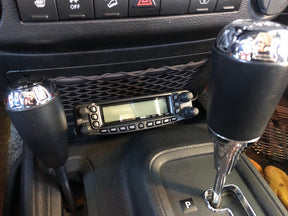 KD Fabworks 2012-2018 Jeep Wrangler JK Tray Mount for Detachable Face HAM radio