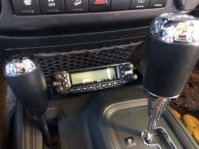 KD Fabworks 2012-2018 Jeep Wrangler JK Tray Mount for Detachable Face HAM radio
