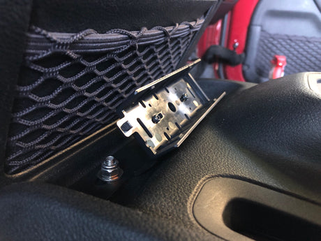 KD Fabworks 2012-2018 Jeep Wrangler JK Tray Mount for Detachable Face HAM radio