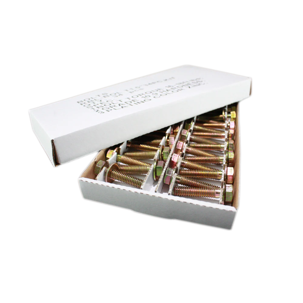 Raceline 5/16-18 X 1.25in Grade 8 Beadlock Bolt Kit (32 pcs + 2 Inserts)