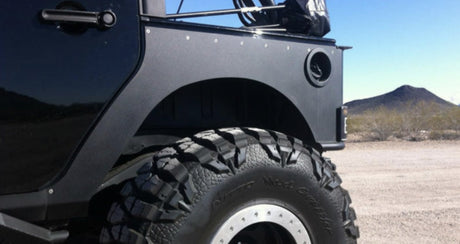 EVO MFG 2007-2018 Jeep Wrangler JK REAR ROCKSKIN BUILDER CORNERS (4DR.)