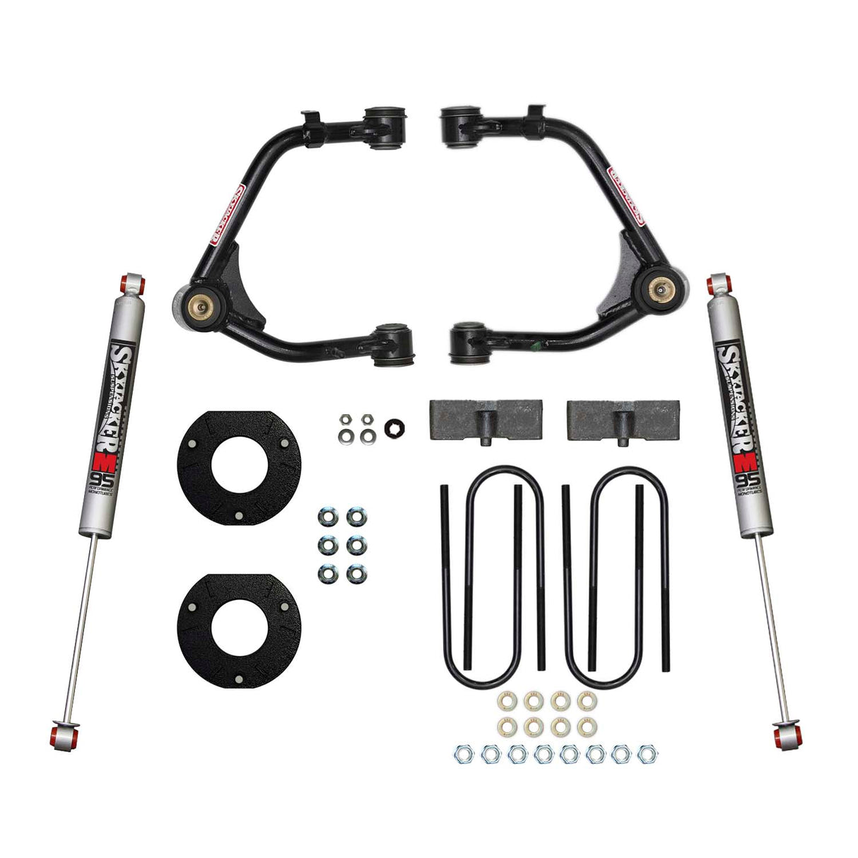 Skyjacker 2025 Chevrolet Silverado 1500 3.5 in. Suspension Lift Kit With M95 Monotube Shocks.