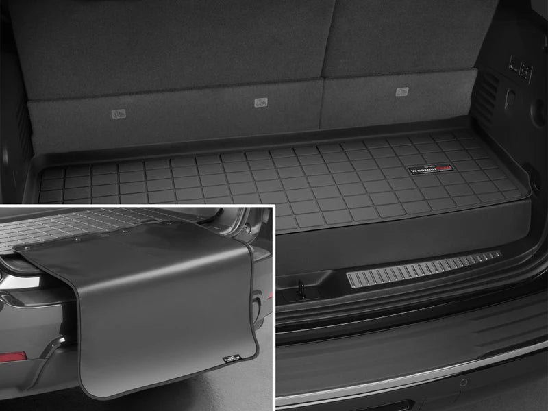 WeatherTech 2025 Infiniti QX80/Nissan Armada Cargo Liner w/Bumper Protector - Black