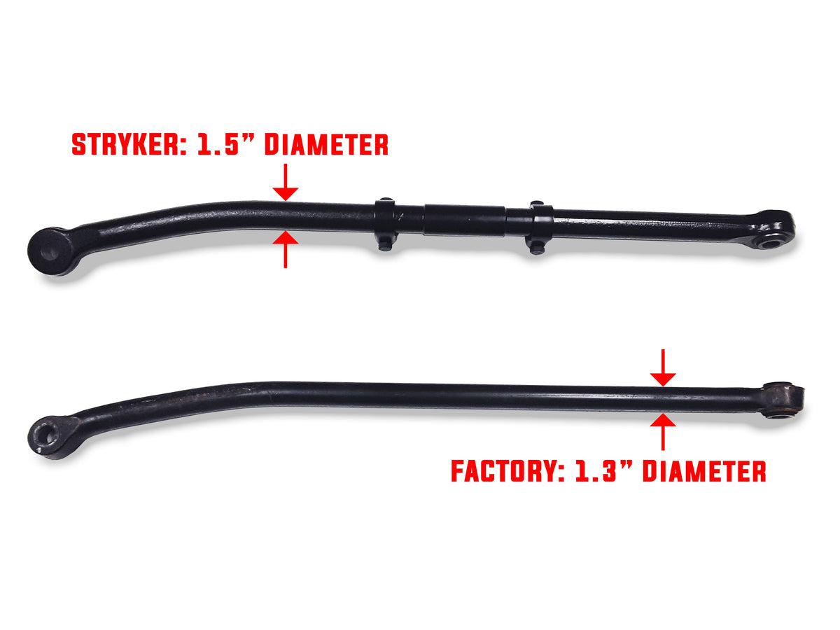0-4" (or 5-8" when paired with drop bracket) Lift Height Adjustable Track Bar for 2017-2026 Ford F450/F550 Super Duty 4WD
