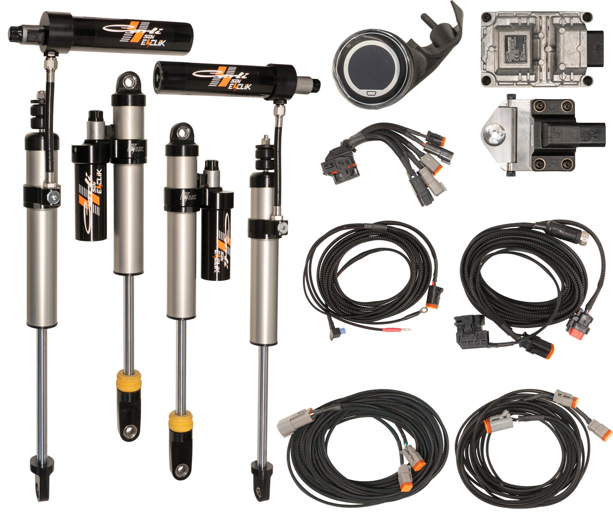 Carli E-Venture 2.5 Shock Set - 2017-Up Ford F250/F350 - W/3.5/5.5in Lift - Diesel