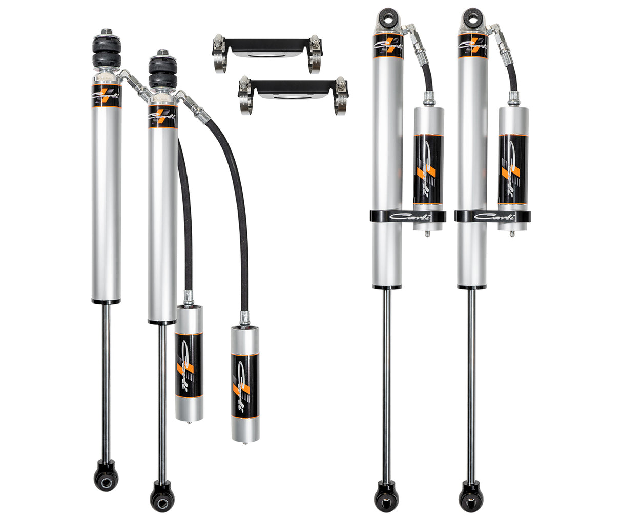 Carli 05-24 Ford F250/350 4X4 Carli-Spec 2.0in Rr 2.5in Lift Front & Rear Shock Pkg