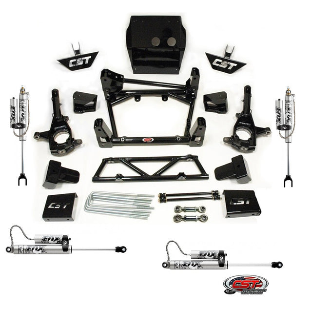 CST 6-8" Stage 5 Suspension System w/ Fox 2.0 Reservoir Shocks — 11-19 GM HD 2500HD/3500HD
