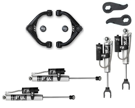 CST Stage 2 Leveling System w/ Fox 2.0 Reservoir Shocks — 11-19 GM HD 2500HD/3500HD