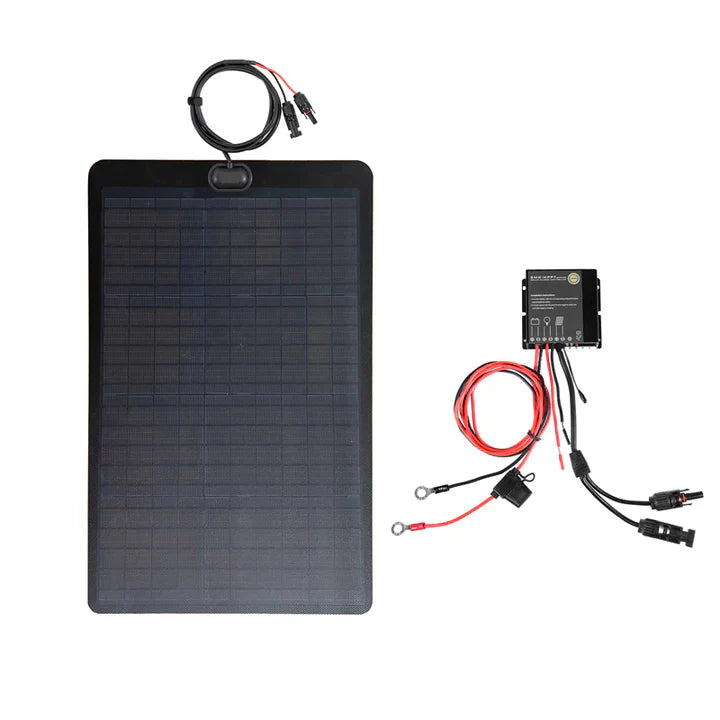 Chevrolet_Silverado_EV_truck_Lensun_60W_Hood_Solar_Panel-2