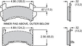 Wilwood Pad Set BP-30 D154 .52in Thick Brake Pads