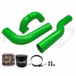 Pusher 3.5" MEGA Intake System with 3.5" Passenger Side Intercooler Tube - Green