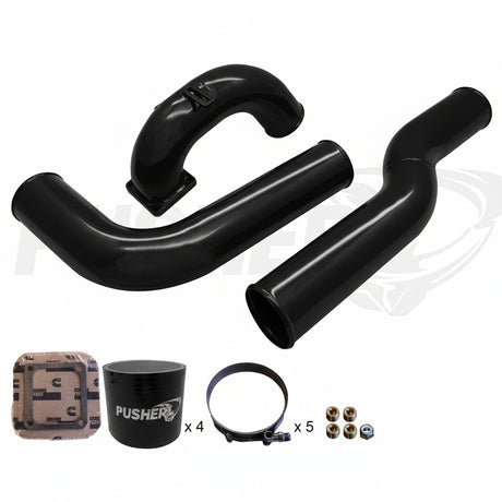 Pusher 3.5" MEGA Intake System with 3.5" Passenger Side Intercooler Tube for 2003-2007 Dodge Cummins