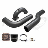 Pusher 3.5" MEGA Intake System with 3.5" Passenger Side Intercooler Tube - Titanium