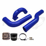 Pusher 3.5" MEGA Intake System with 3.5" Passenger Side Intercooler Tube - Blue