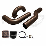 Pusher 3.5" MEGA Intake System with 3.5" Passenger Side Intercooler Tube - Bronze