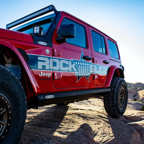 Rock Slide Engineering 2026 Jeep JL 4 Door Step Sliders 3rd Gen