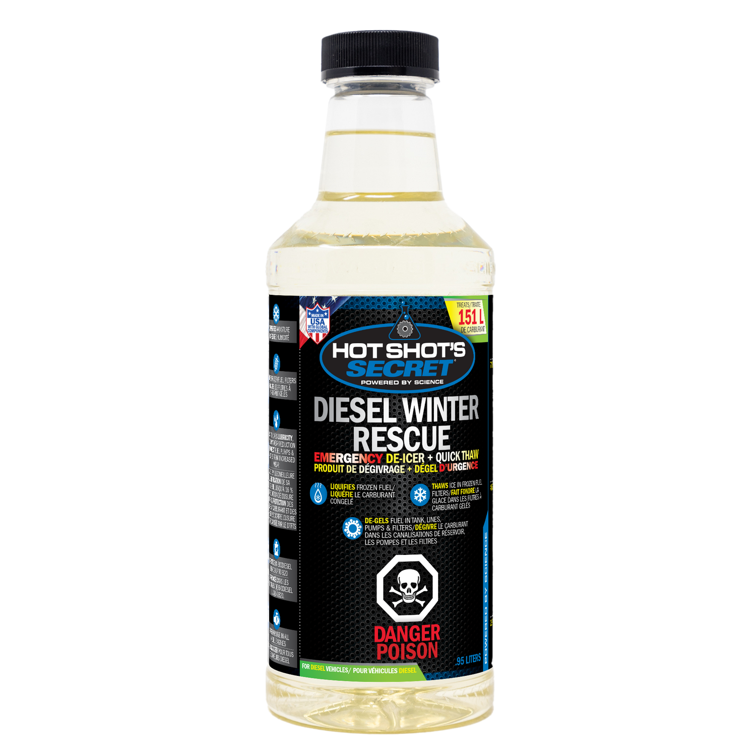 Hot Shot's Secret DIESEL WINTER RESCUE Emergency Quick Thaw - .95L CANADIAN
