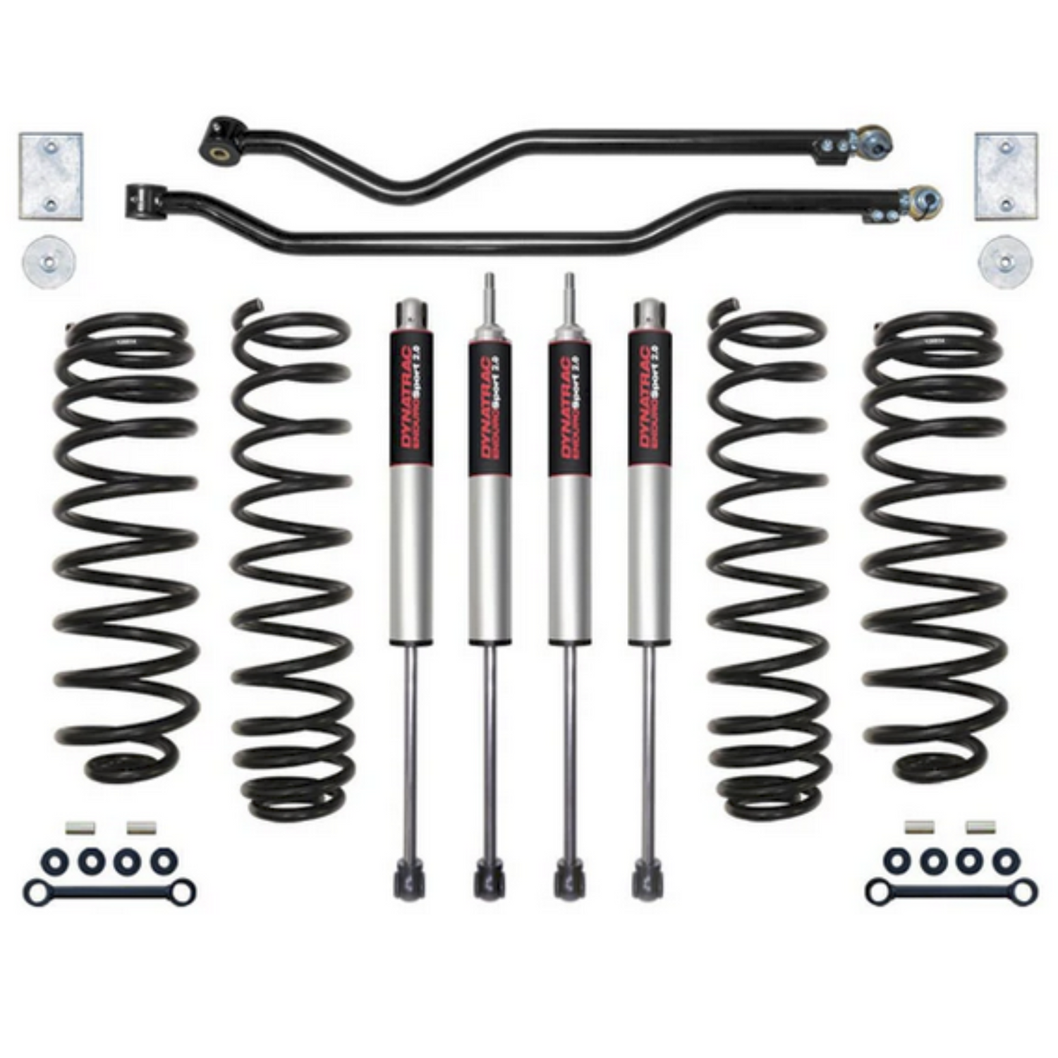 Dynatrac EnduroSport® 3" Suspension Lift Kit System 2, JK30-1X5310-L2, 2007-2018 Jeep Wrangler JK