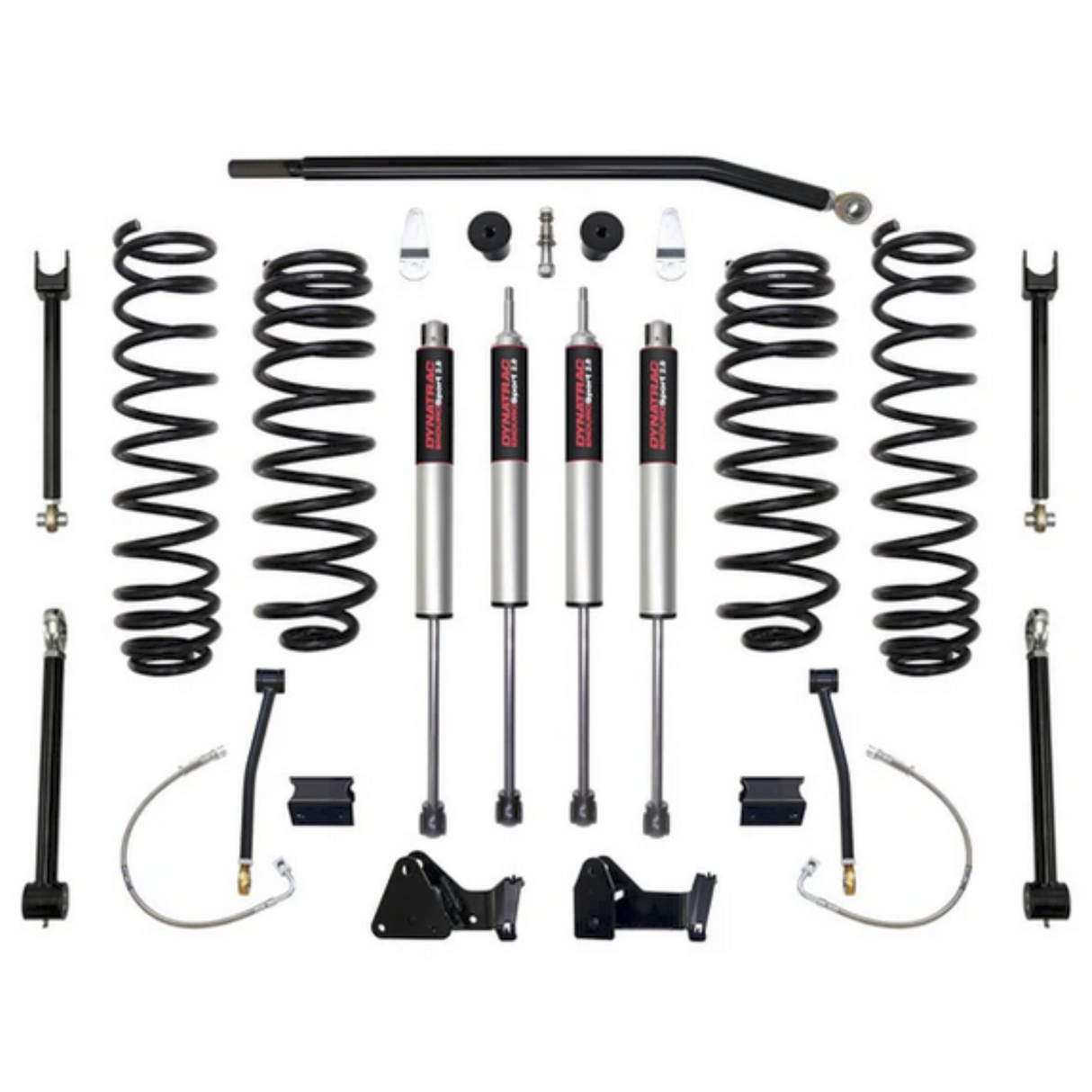 Dynatrac EnduroSport® 4.5" Suspension Lift Kit System 1, JK45-1X5310-L1, 2007-2018 Jeep Wrangler JK