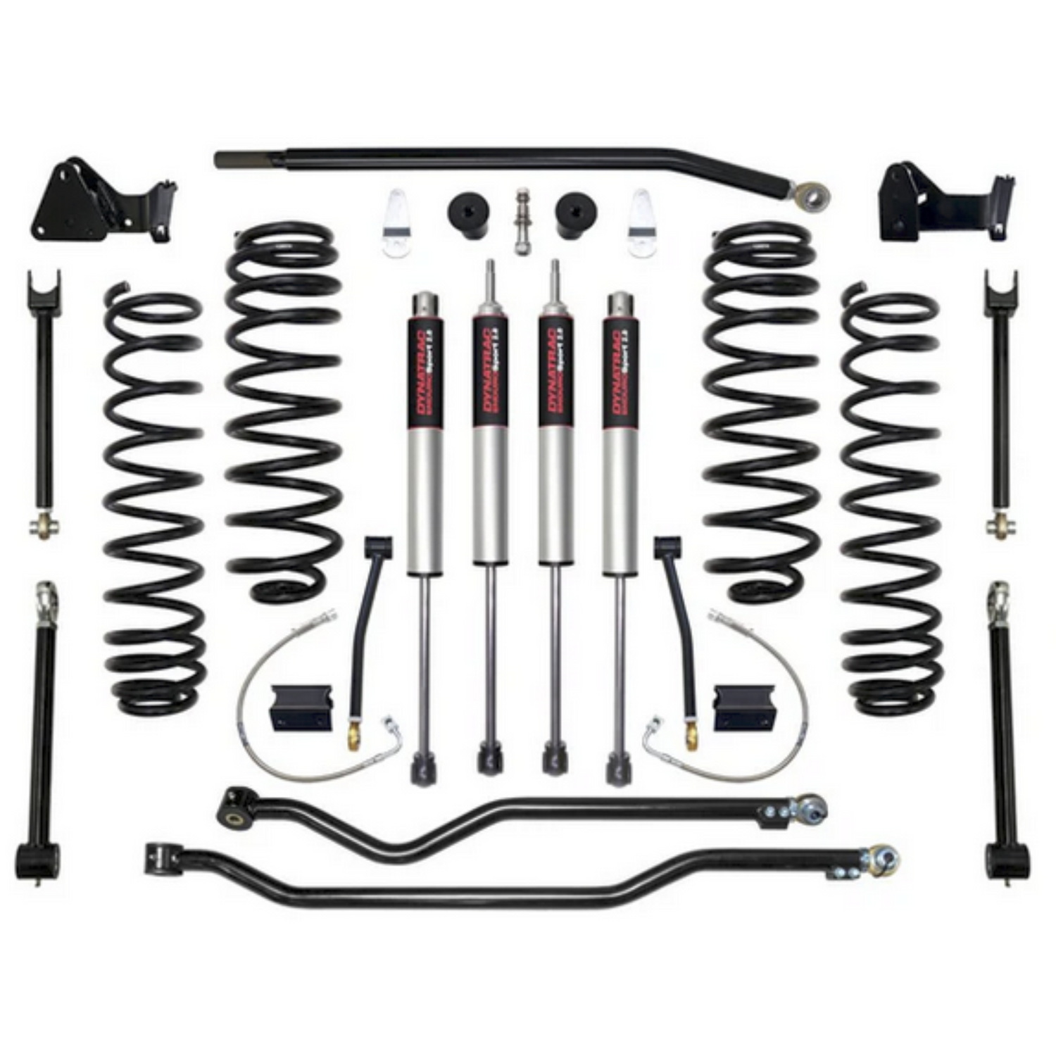 Dynatrac EnduroSport® 4.5" Suspension Lift Kit System 2, JK45-1X5310-L2, 2007-2018 Jeep Wrangler JK