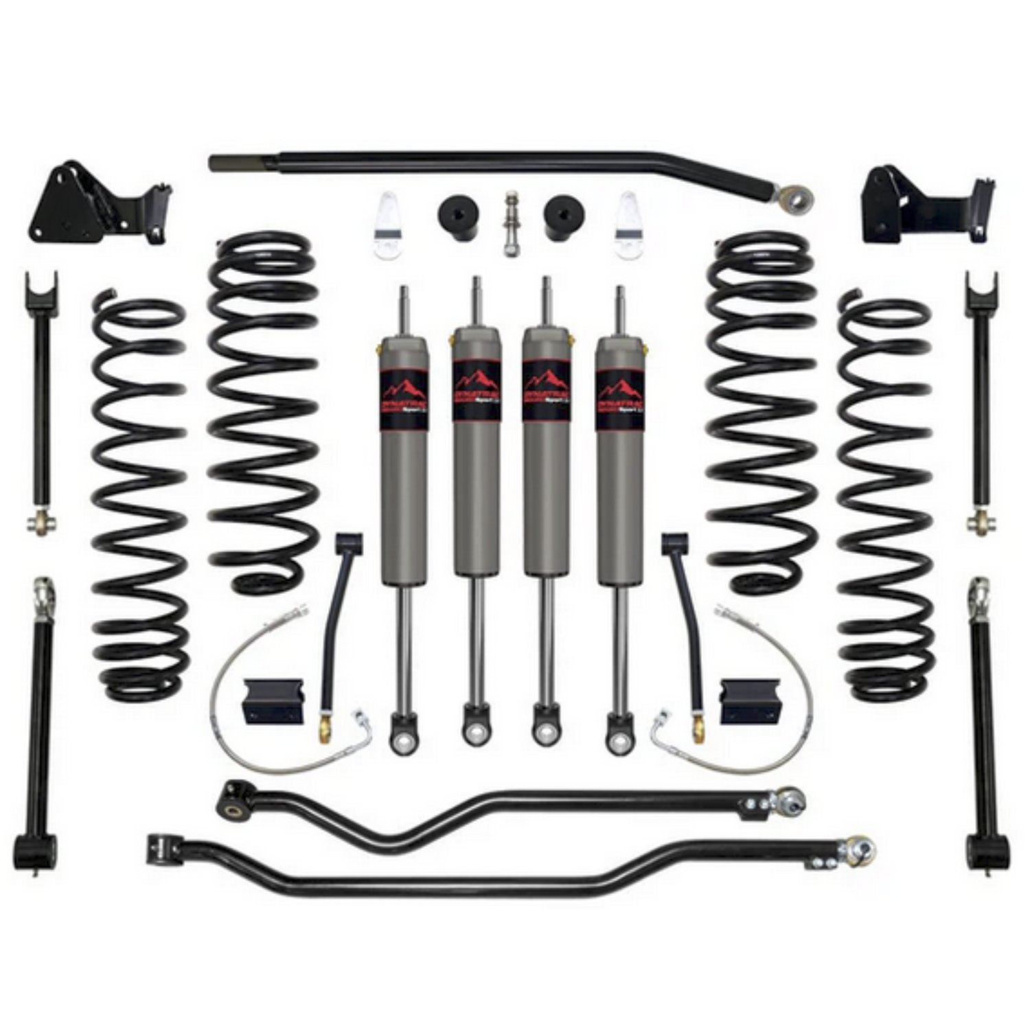 Dynatrac EnduroSport® 4.5" Suspension Lift Kit System 4, JK45-1X5310-L4, 2007-2018 Jeep Wrangler JK